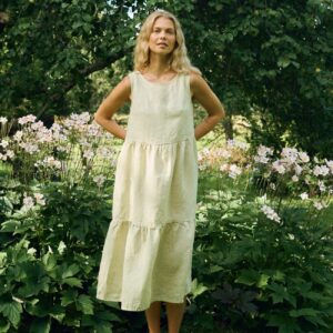 Casual Linen Dress - Amalie